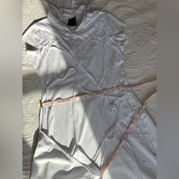 A White tunic dress-Boho Style. Size XS. - Picture 9 of 16